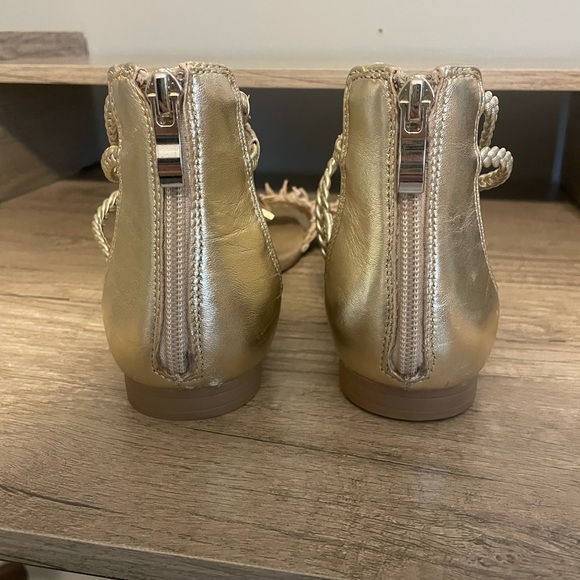 WHBM Gold Gladiator Style Sandals - Picture 7 of 11